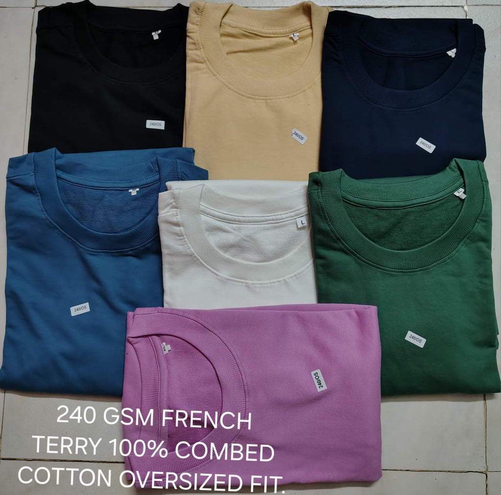 VOID Logo Oversized Tee — 7 Colours 240 GSM French Terry