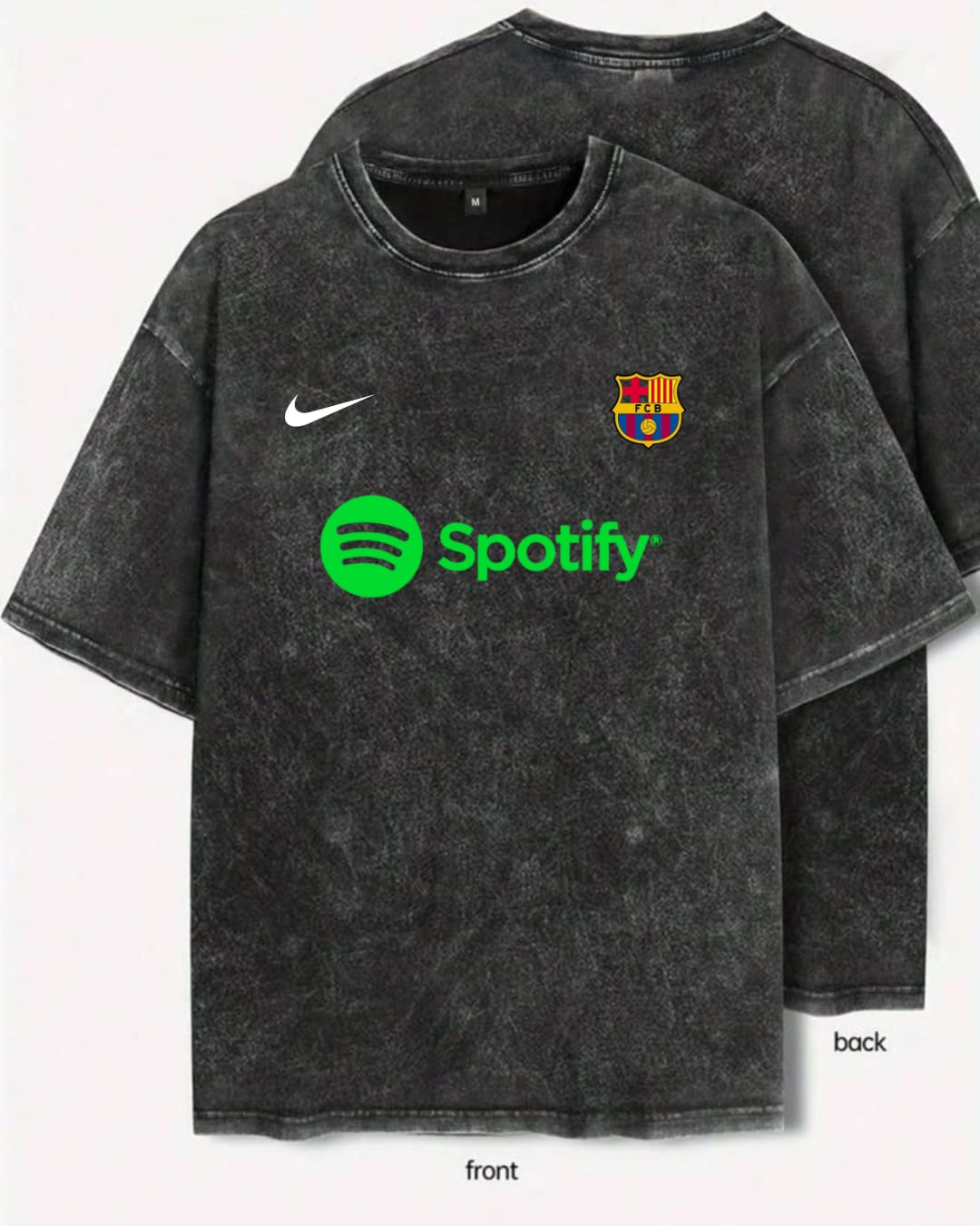 FC Barcelona Nike Spotify Oversized Acid Wash T-Shirt