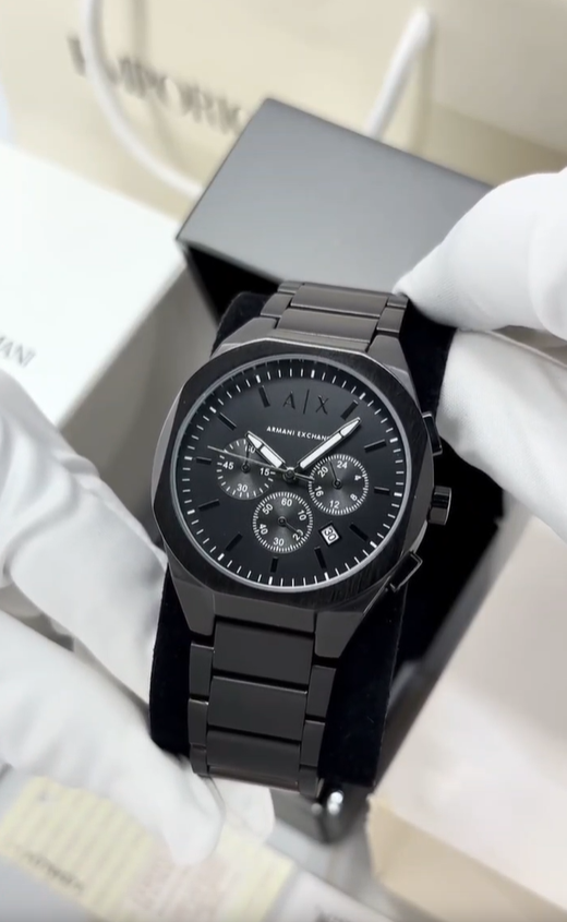 AX Chronograph Pro Men's Black Watch
