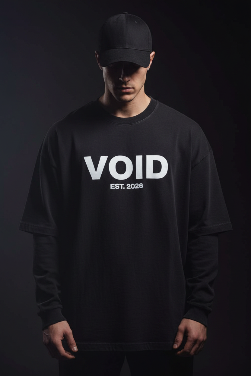 Train Insane T-Shirt - Black Front VOID White Branding