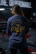 Victory Graphic T-Shirt - Back View with Gold Collegiate Print