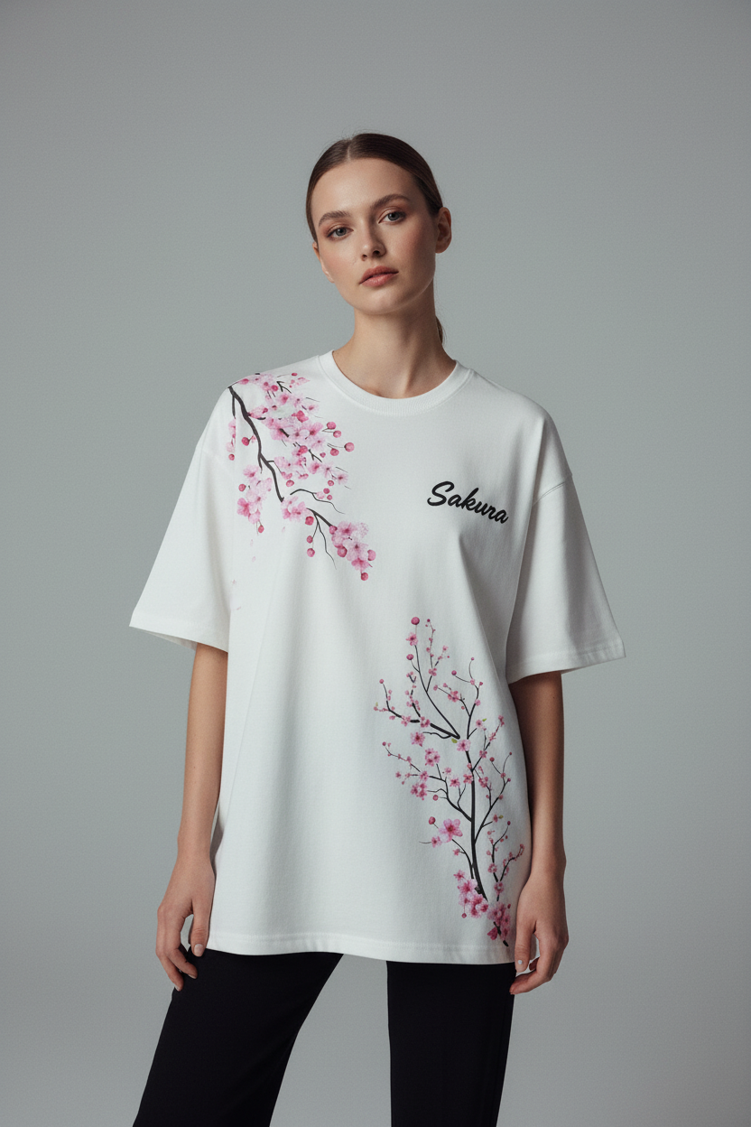 Sakura Blossom T-Shirt - Front Editorial