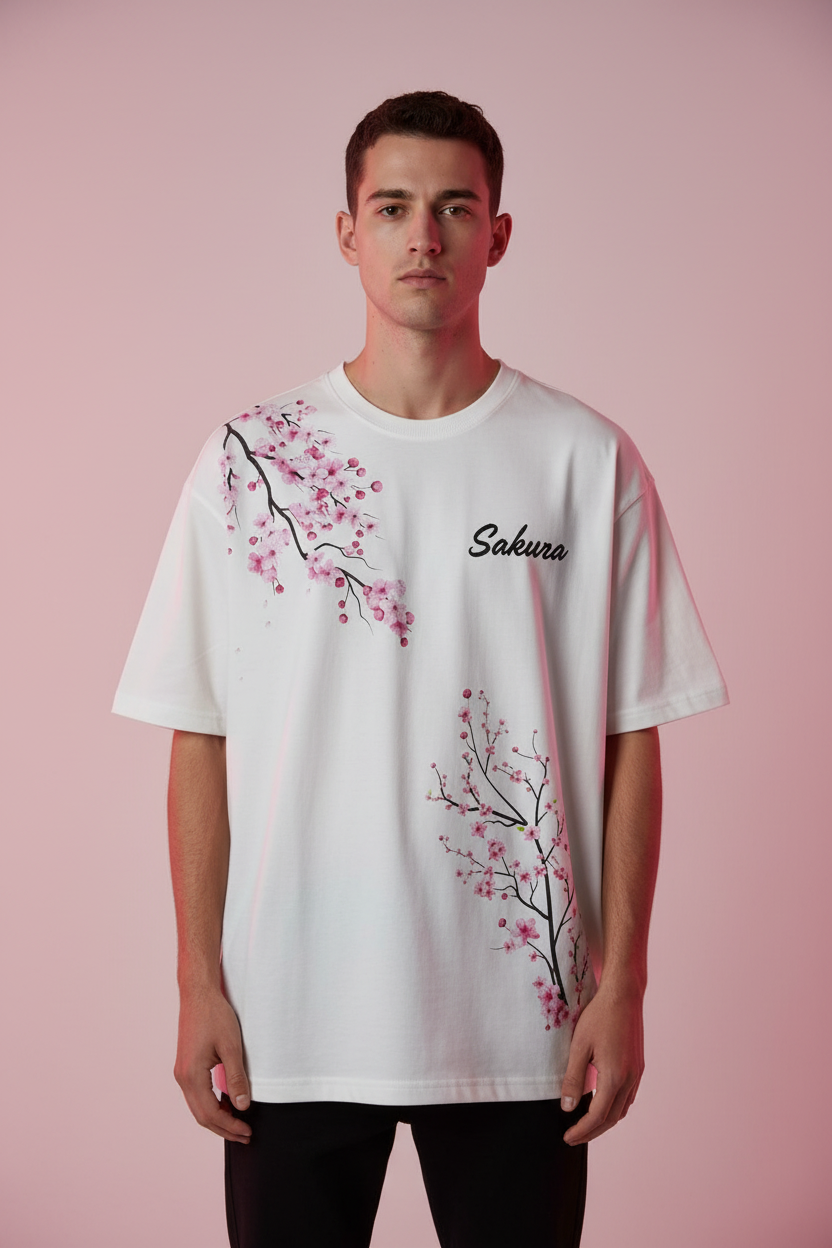 Sakura Blossom T-Shirt - Male Editorial