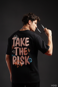 Take The Risk Graphic T-Shirt - Back View Editorial